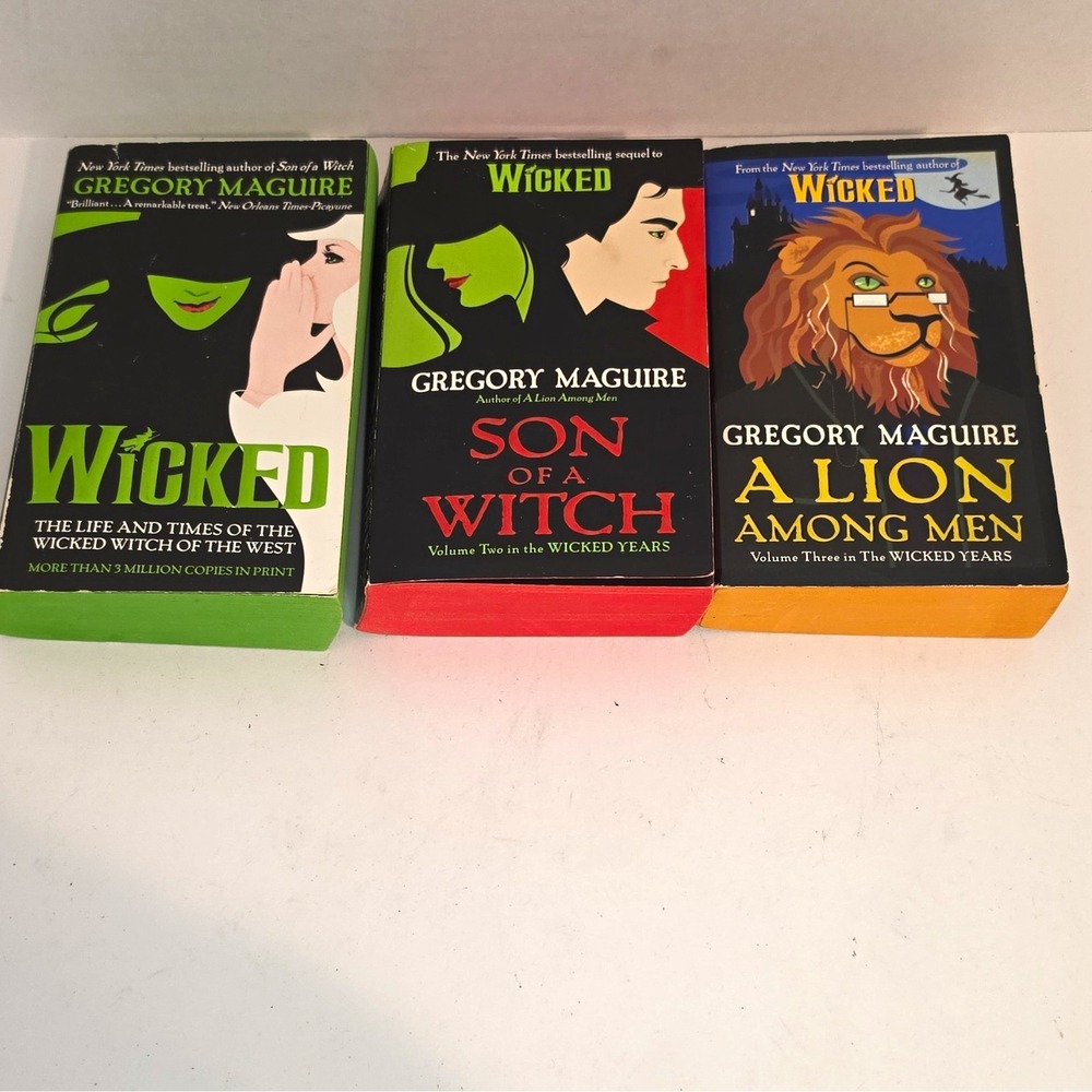 The Wicked Years 3-Book Paperback Lot by Gregory Maguire: Wicked / Son / Lion